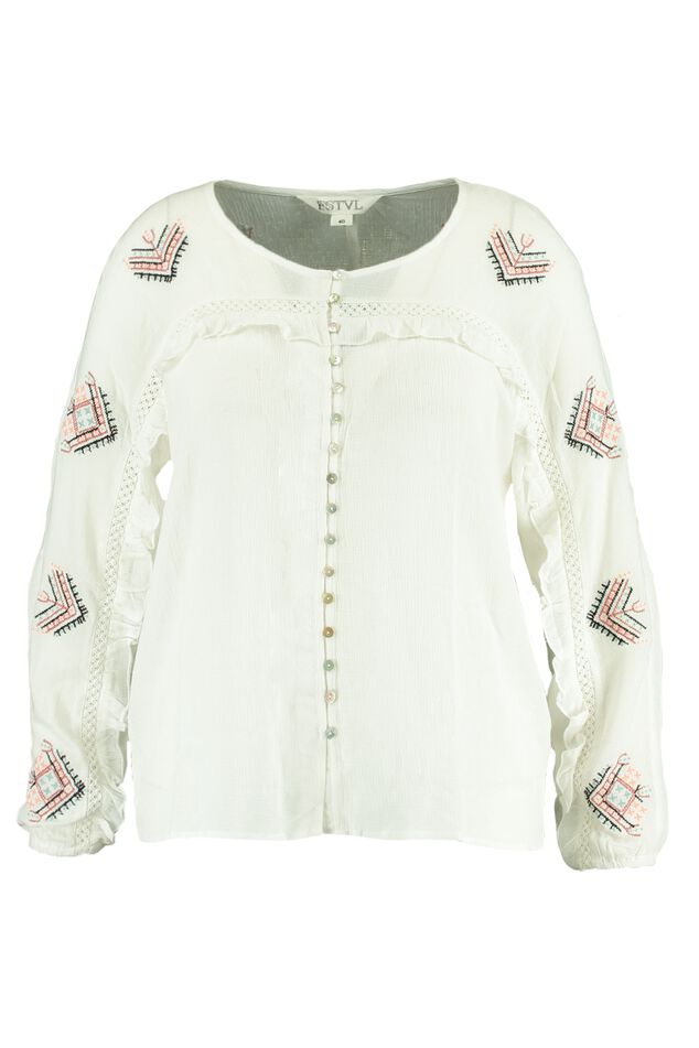 Chemisier avec broderie  image number 1