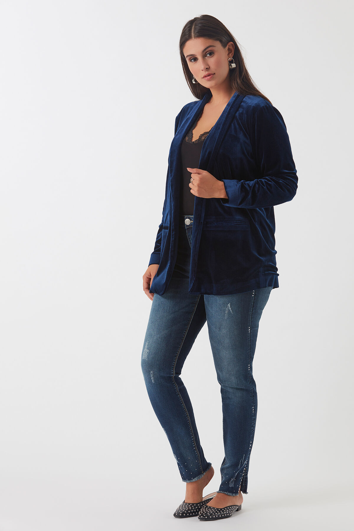 Veste blazer en velours image number 3