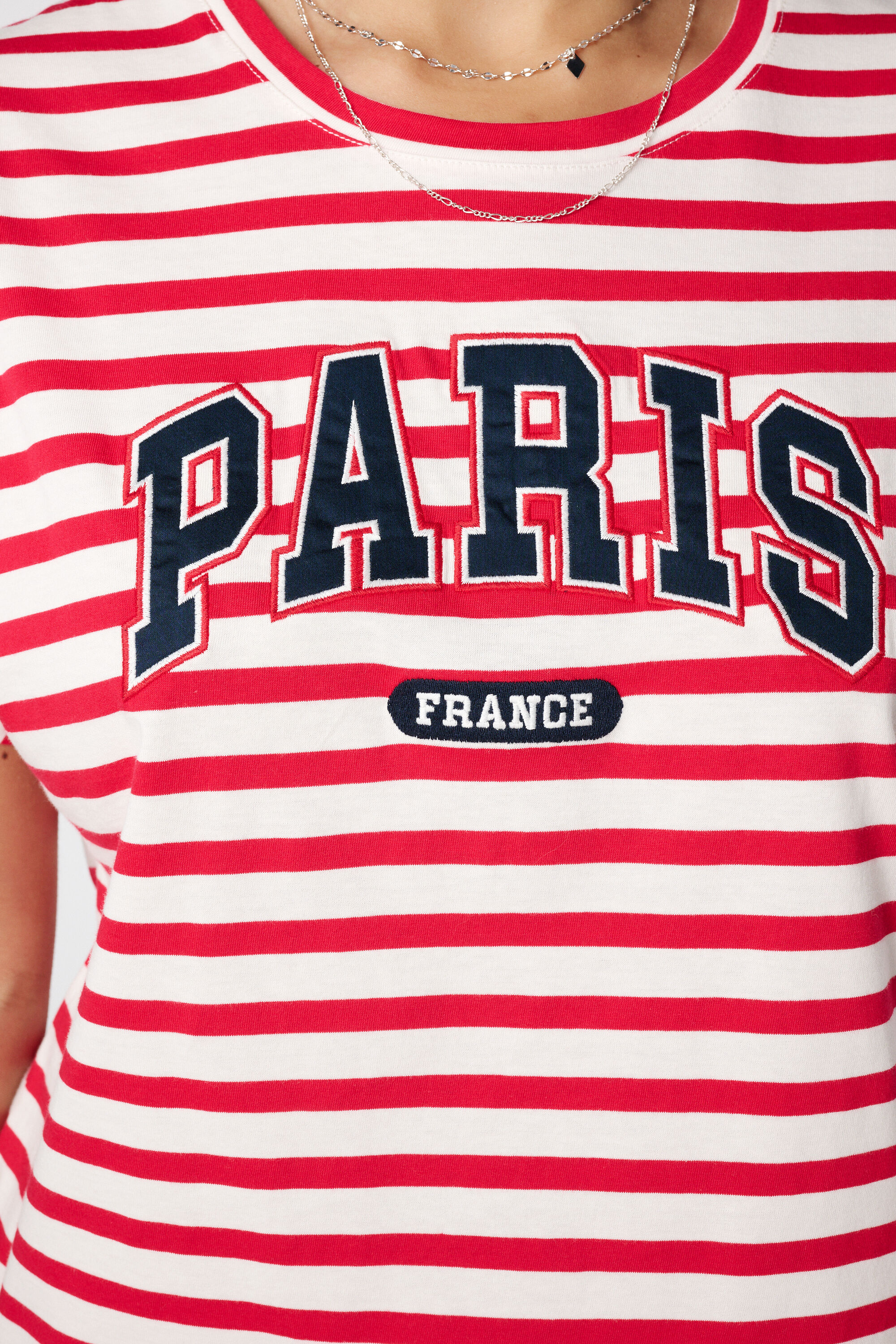 T-shirt ray&eacute; &agrave; imprim&eacute; image number 6