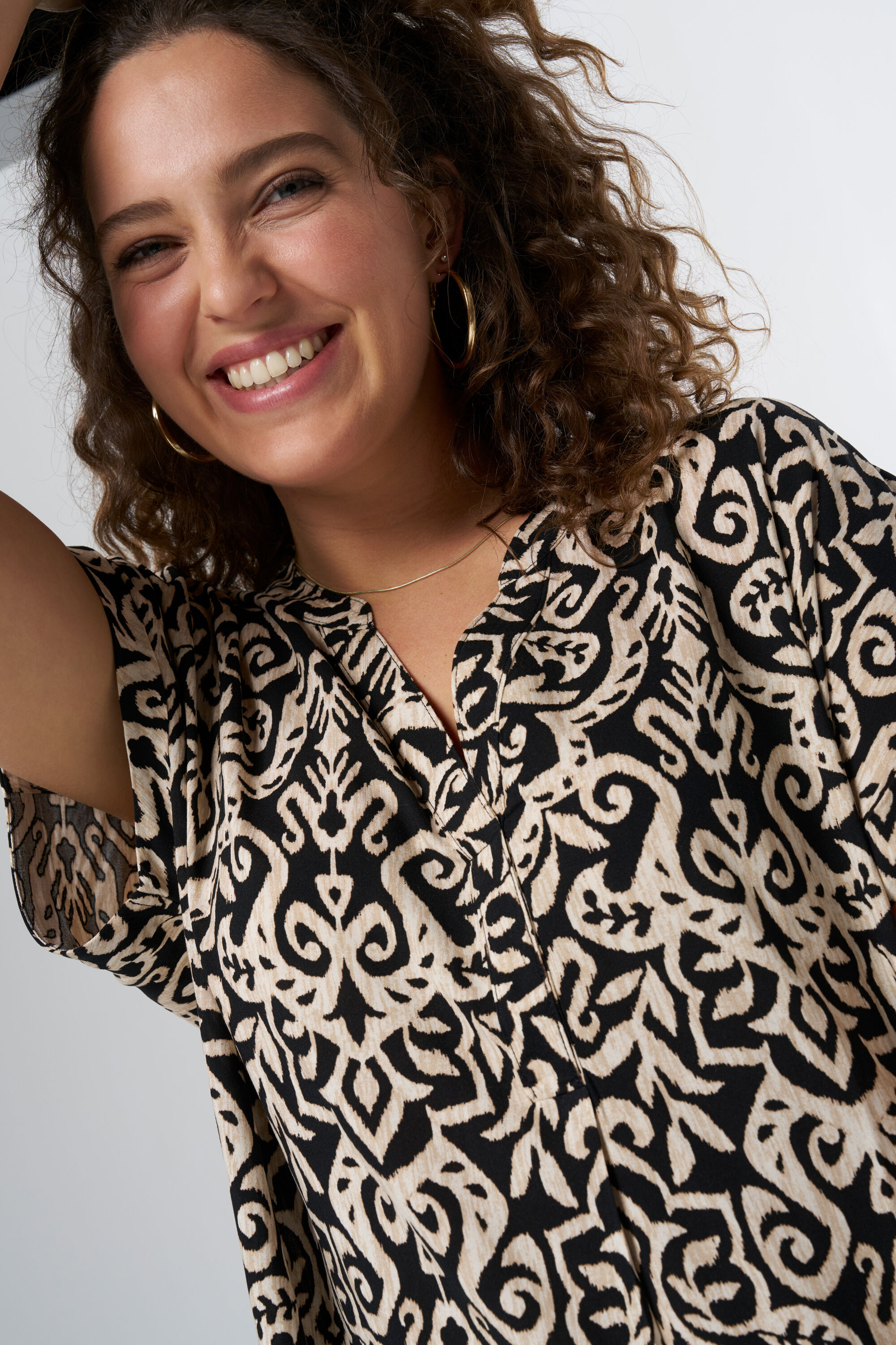 Robe ample &agrave; imprim&eacute; image number 6