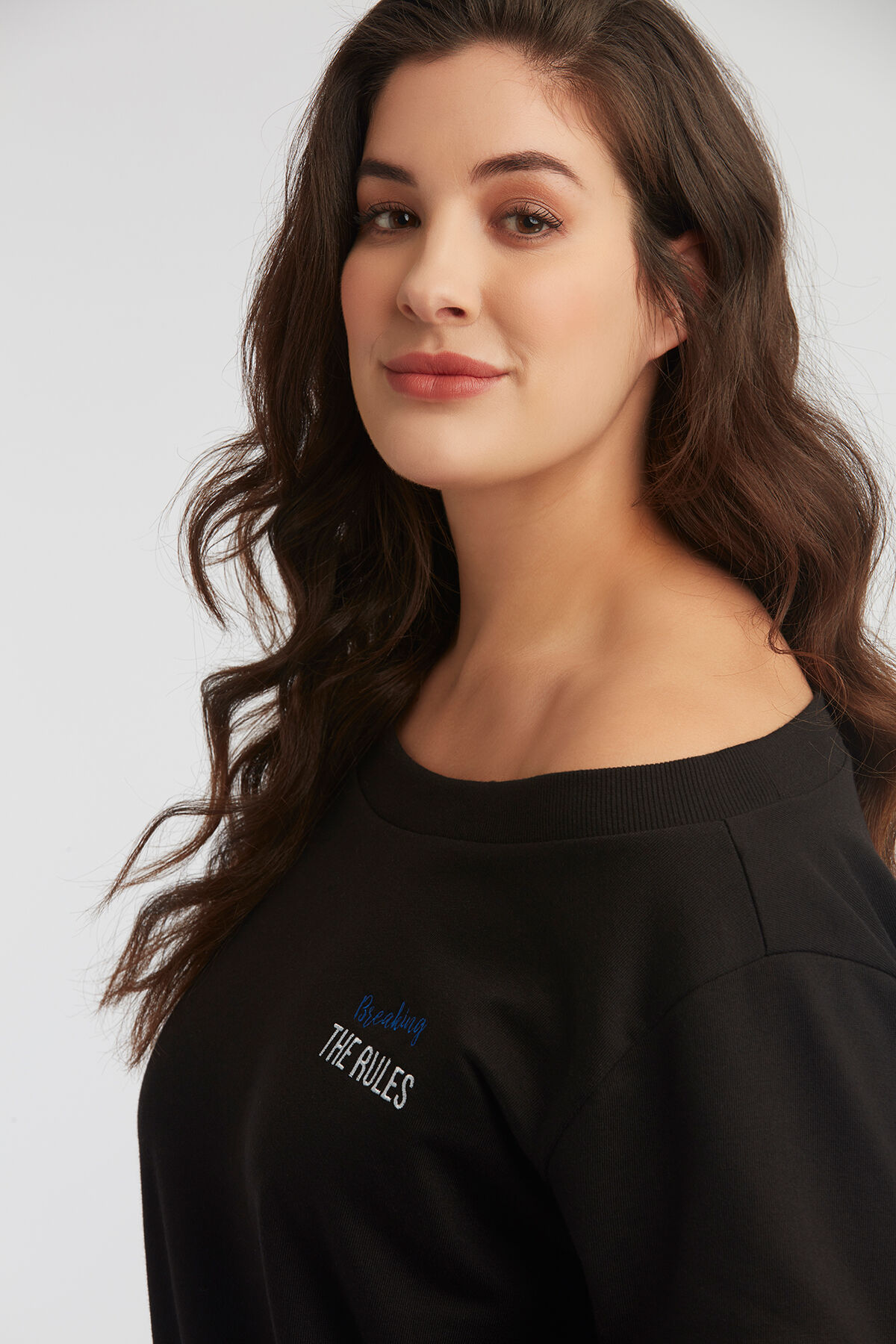 Sweat epaule dénudée top