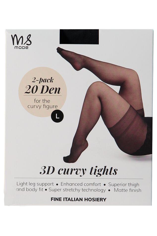 Pack de 2 Collants Super stretch 3D 20DEN image number 1