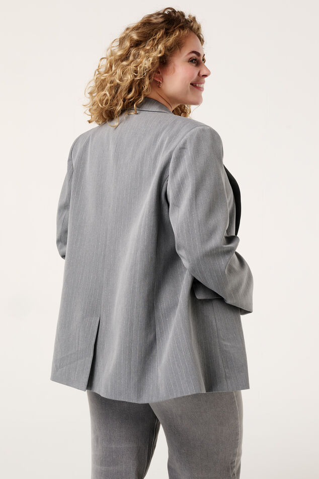 Blazer à rayures en lurex image number 3