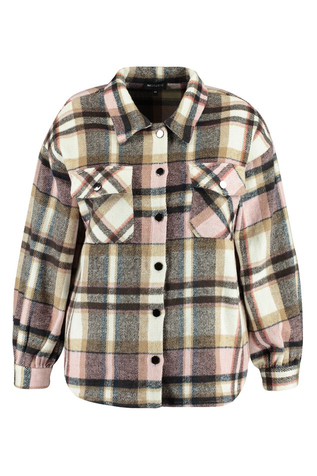 Shacket courte à carreaux  image number 2