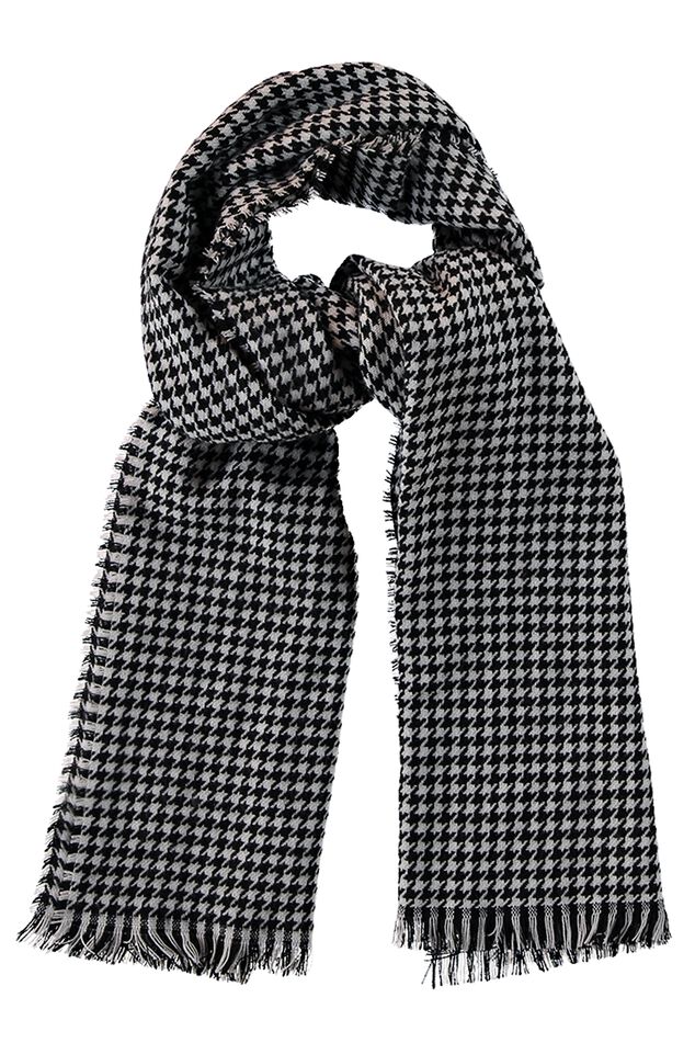Écharpe à imprimé pied-de-poule image number 1
