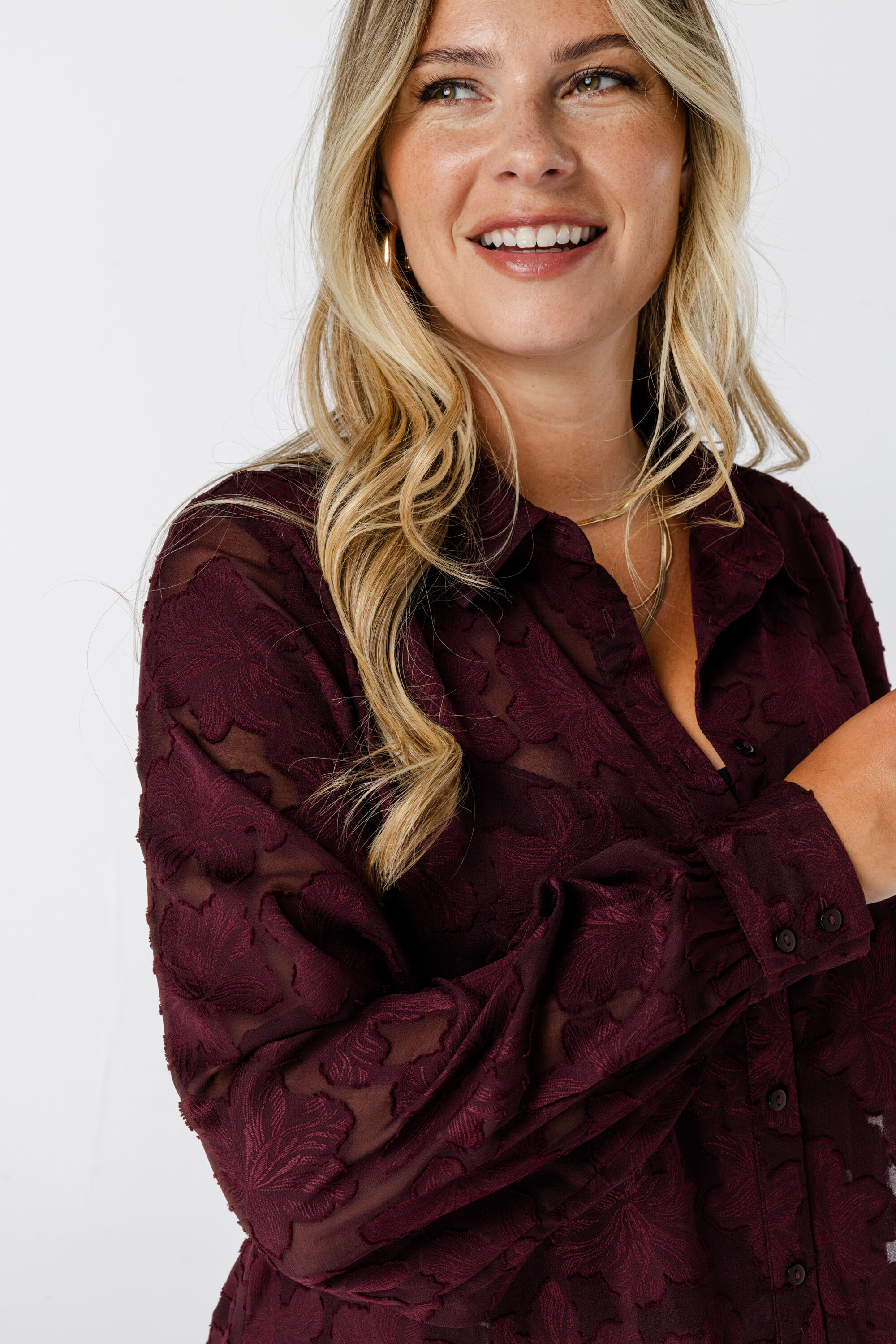 Blouse avec d&eacute;tails brod&eacute;s image number 5