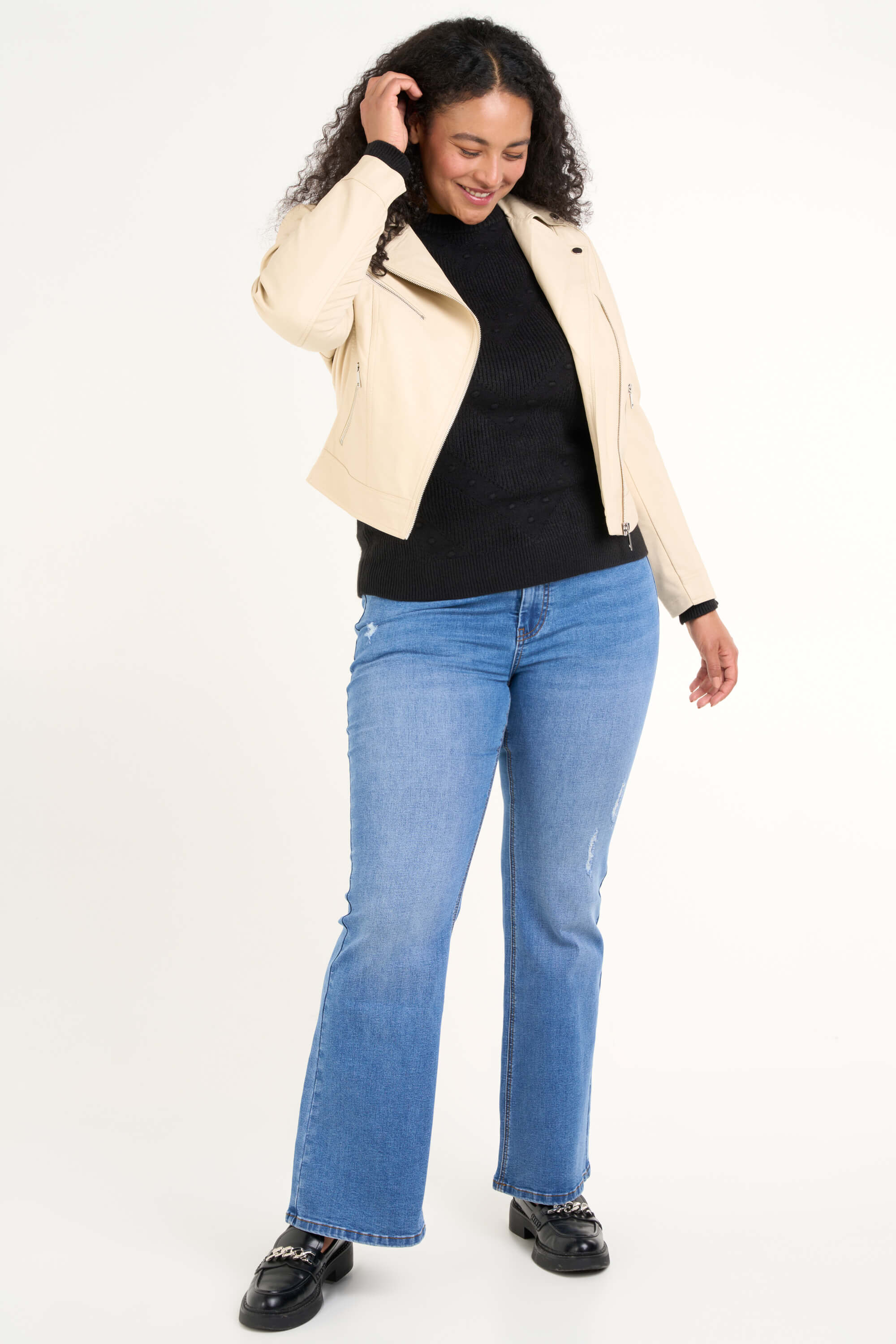 Veste style motard en similicuir image number 6