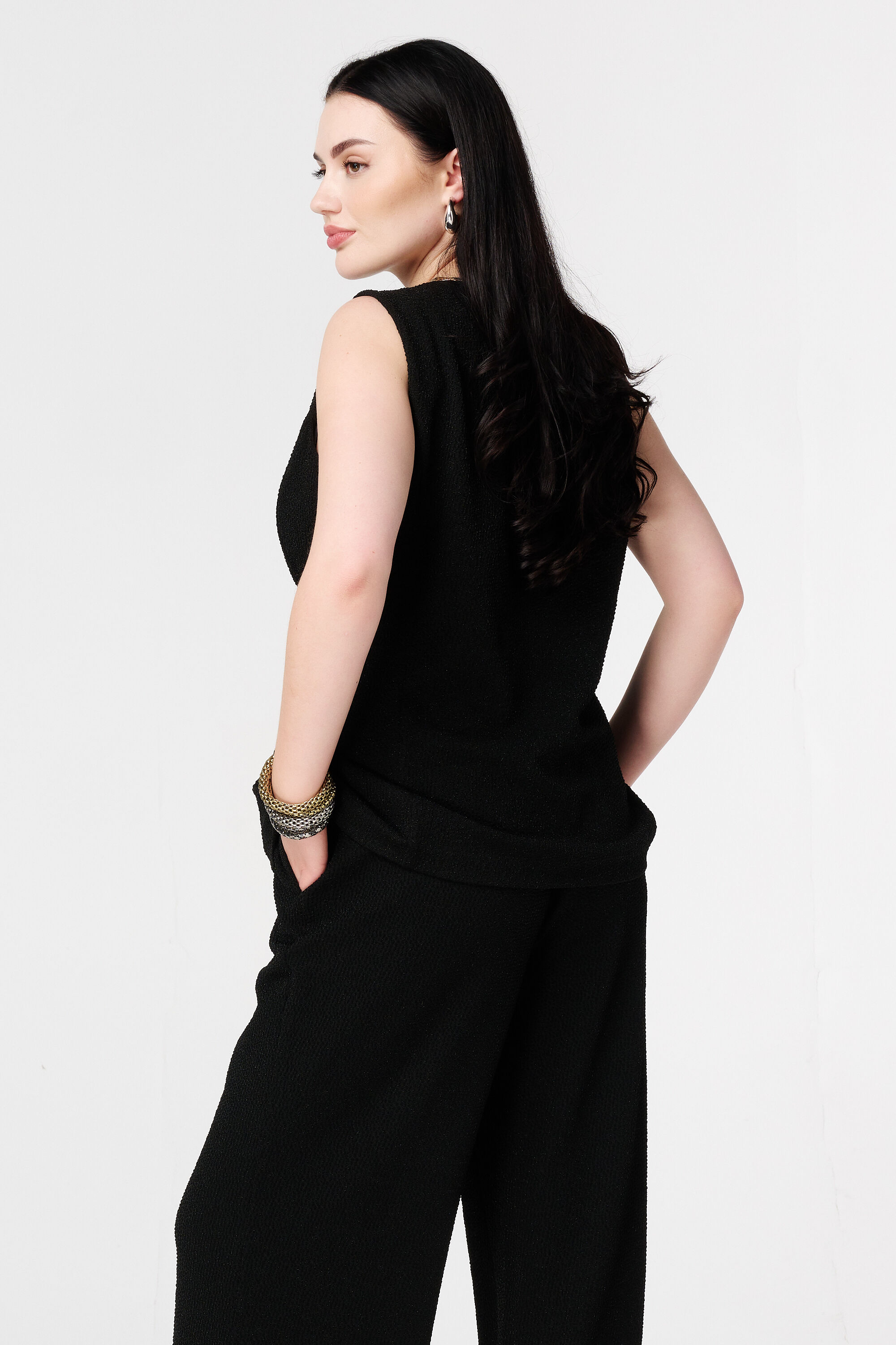 Gilet avec boutons et lurex image number 3