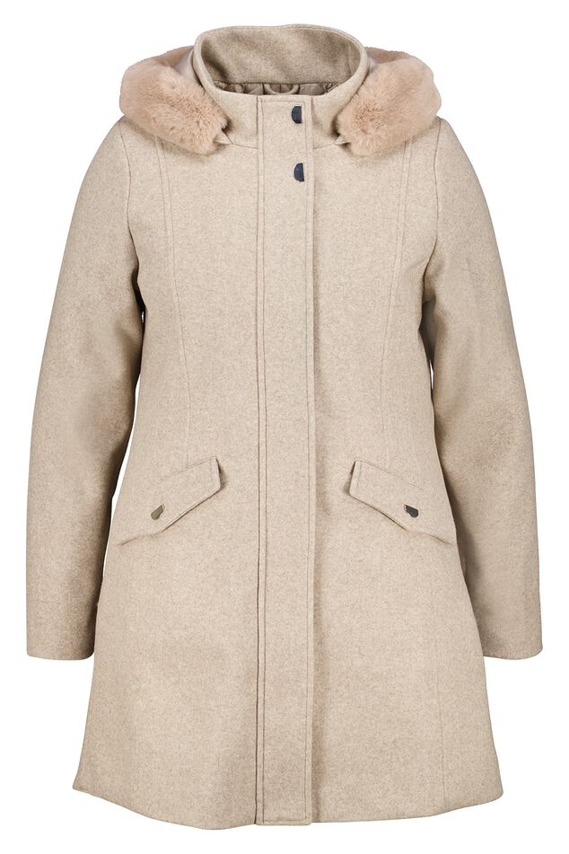 Veste avec col en fausse fourrure image number 1