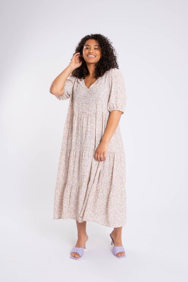 Robe coupe trapèze à imprimé  image number 7