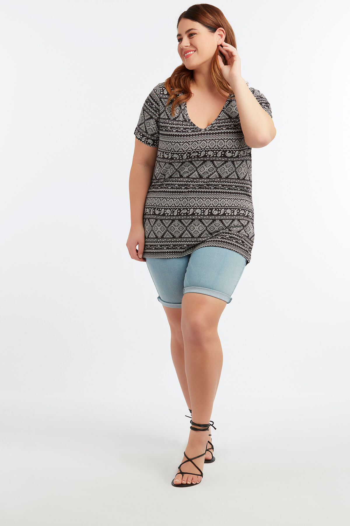 T-shirt basique imprim&eacute; image number 3