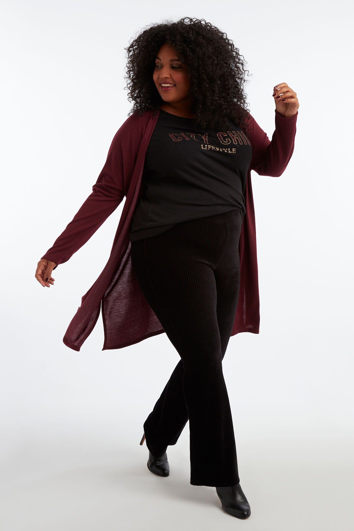 T-shirt avec texte imprim&eacute; image number 5