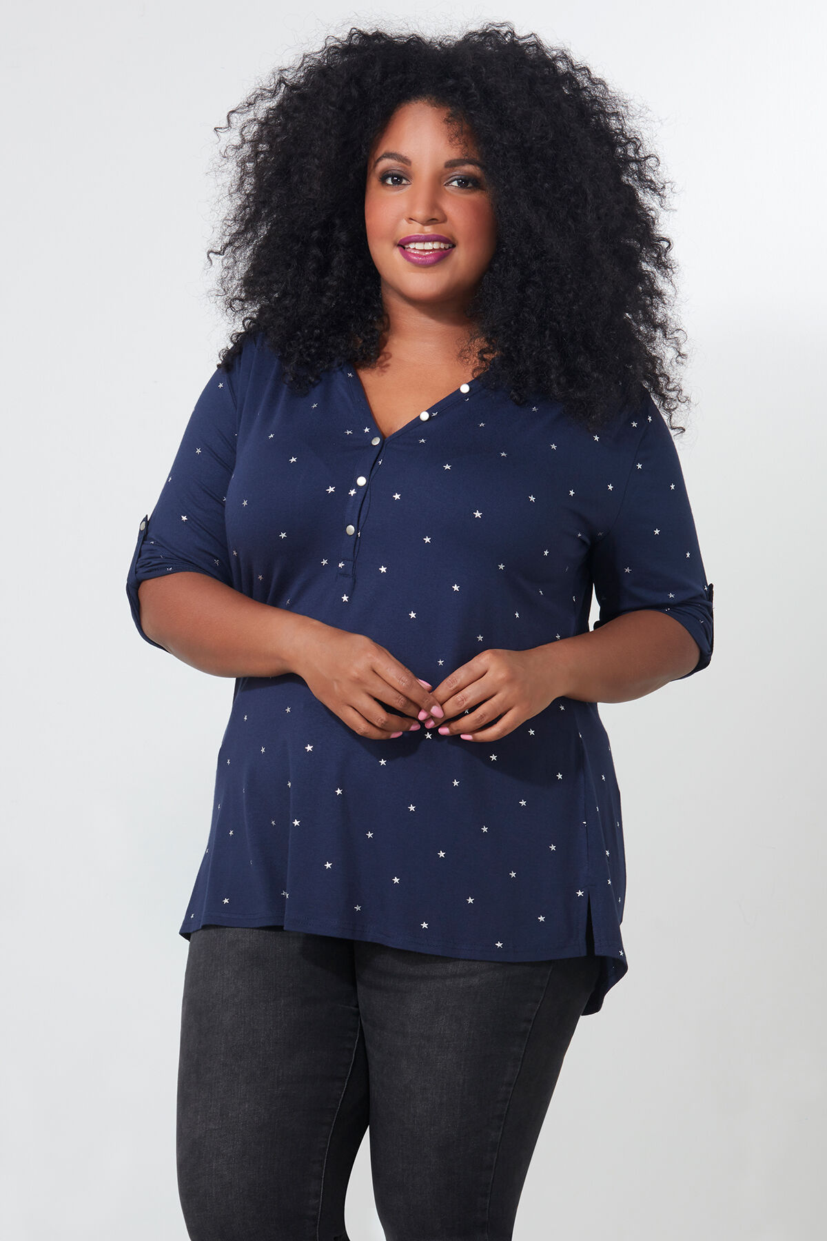 Haut imprim&eacute; brillant image number 0