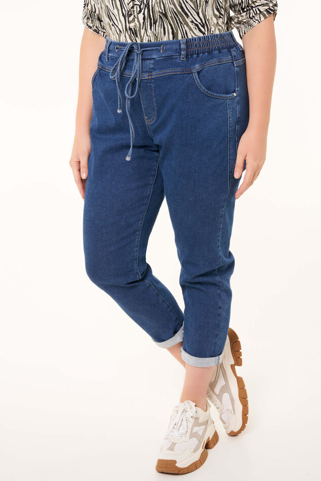 Pantalon de style jogging en denim image number 4