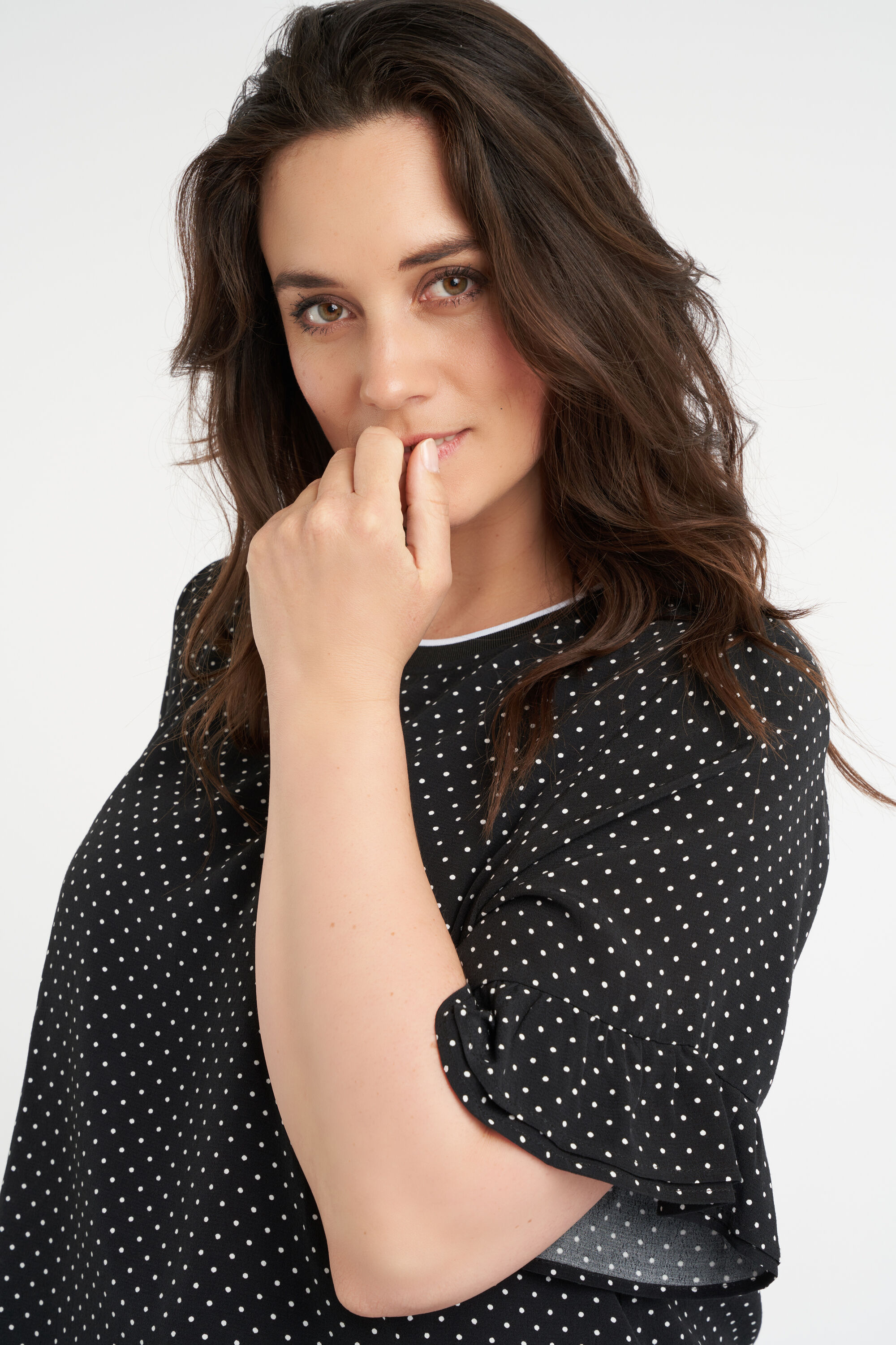 Haut &agrave; col rond image number 4