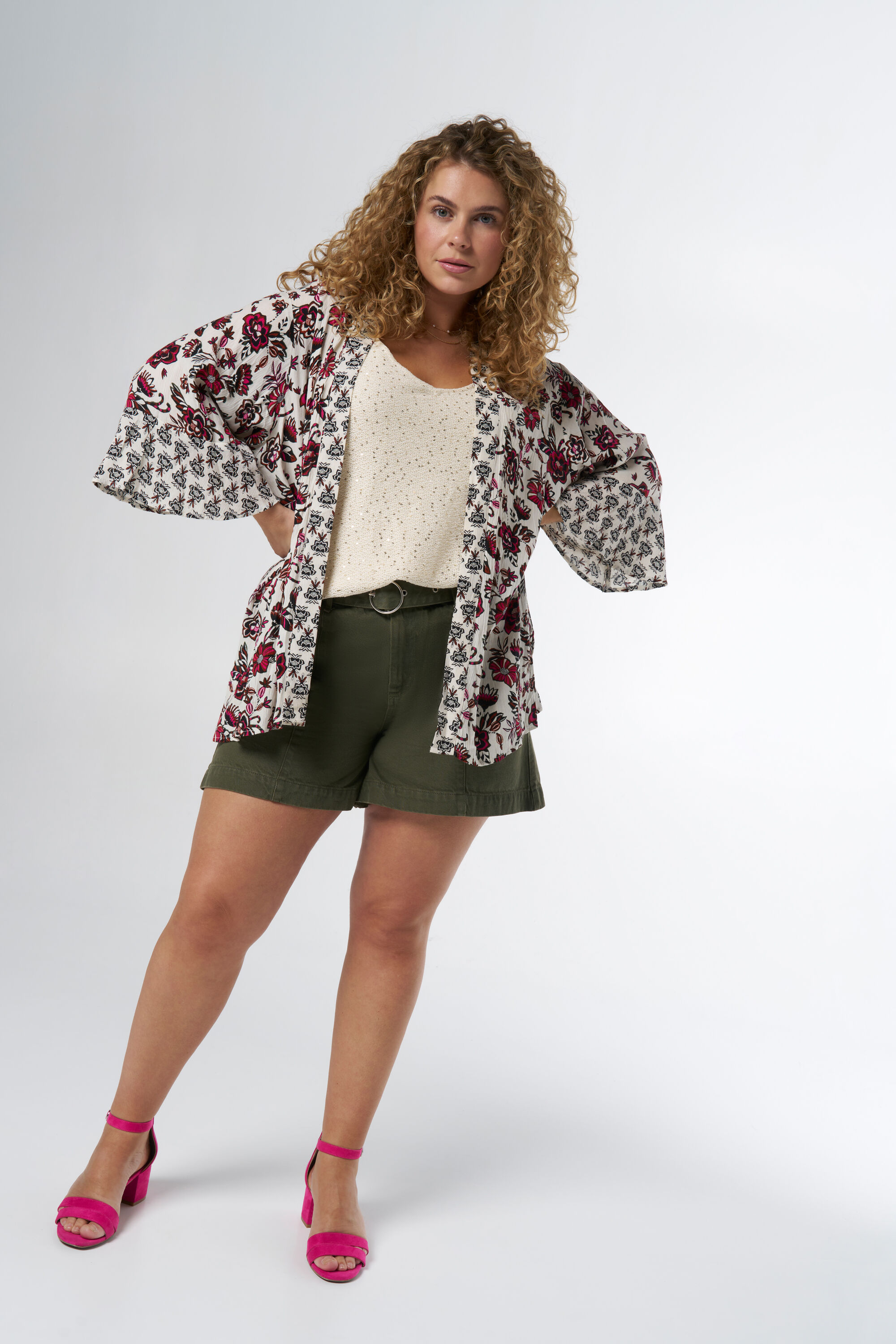 Kimono &agrave; imprim&eacute; floral  image number 5