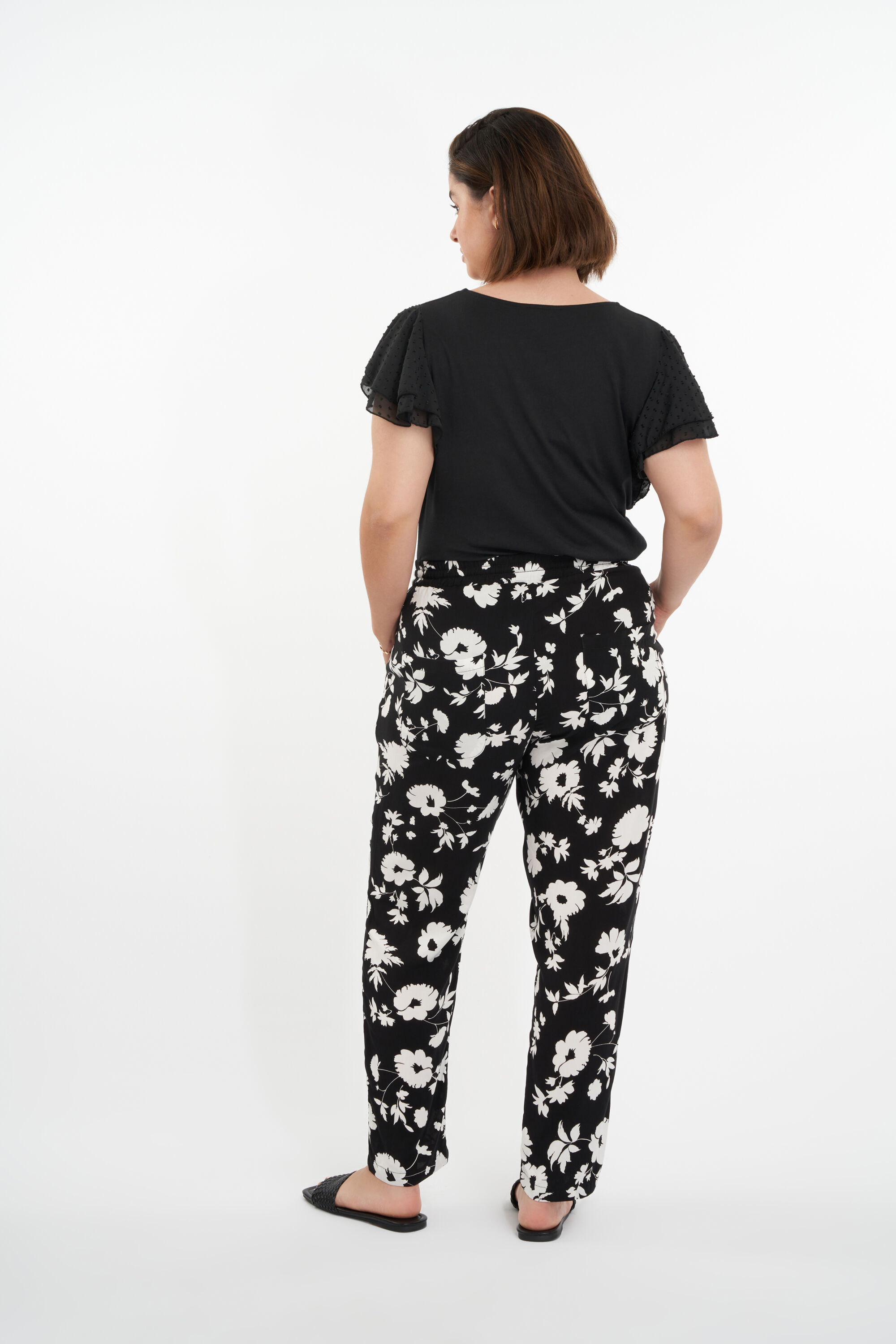 Pantalon ample &agrave; imprim&eacute; image number 3