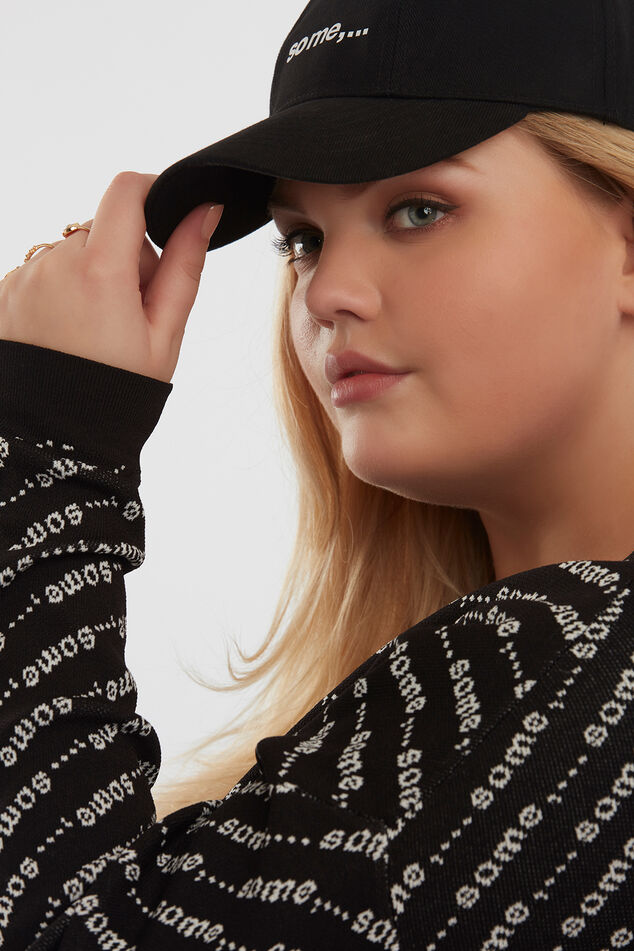 Pull-over avec imprimé logo intégral image number 5