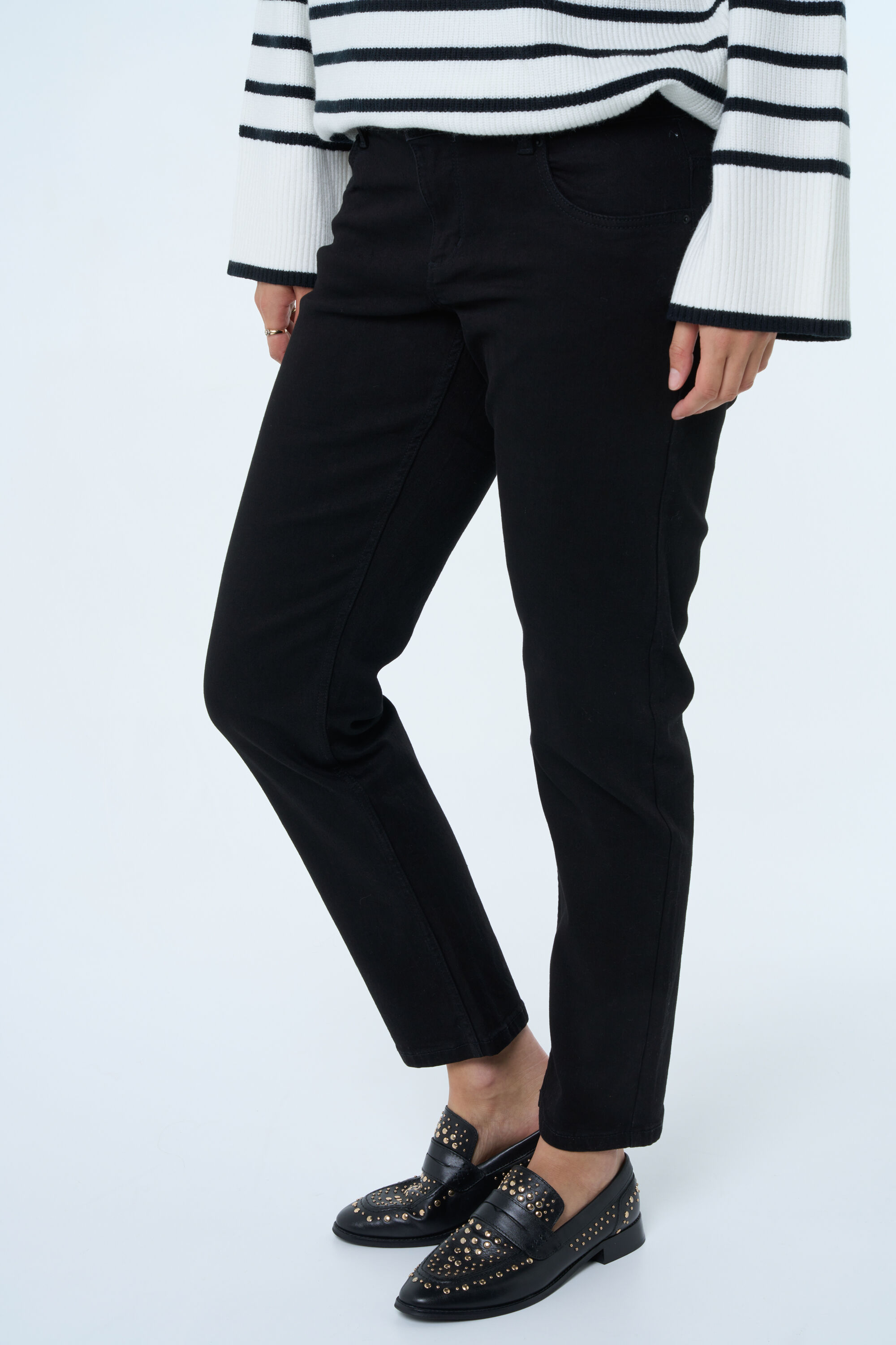 Jean &agrave; jambes amples ROSE image number 6