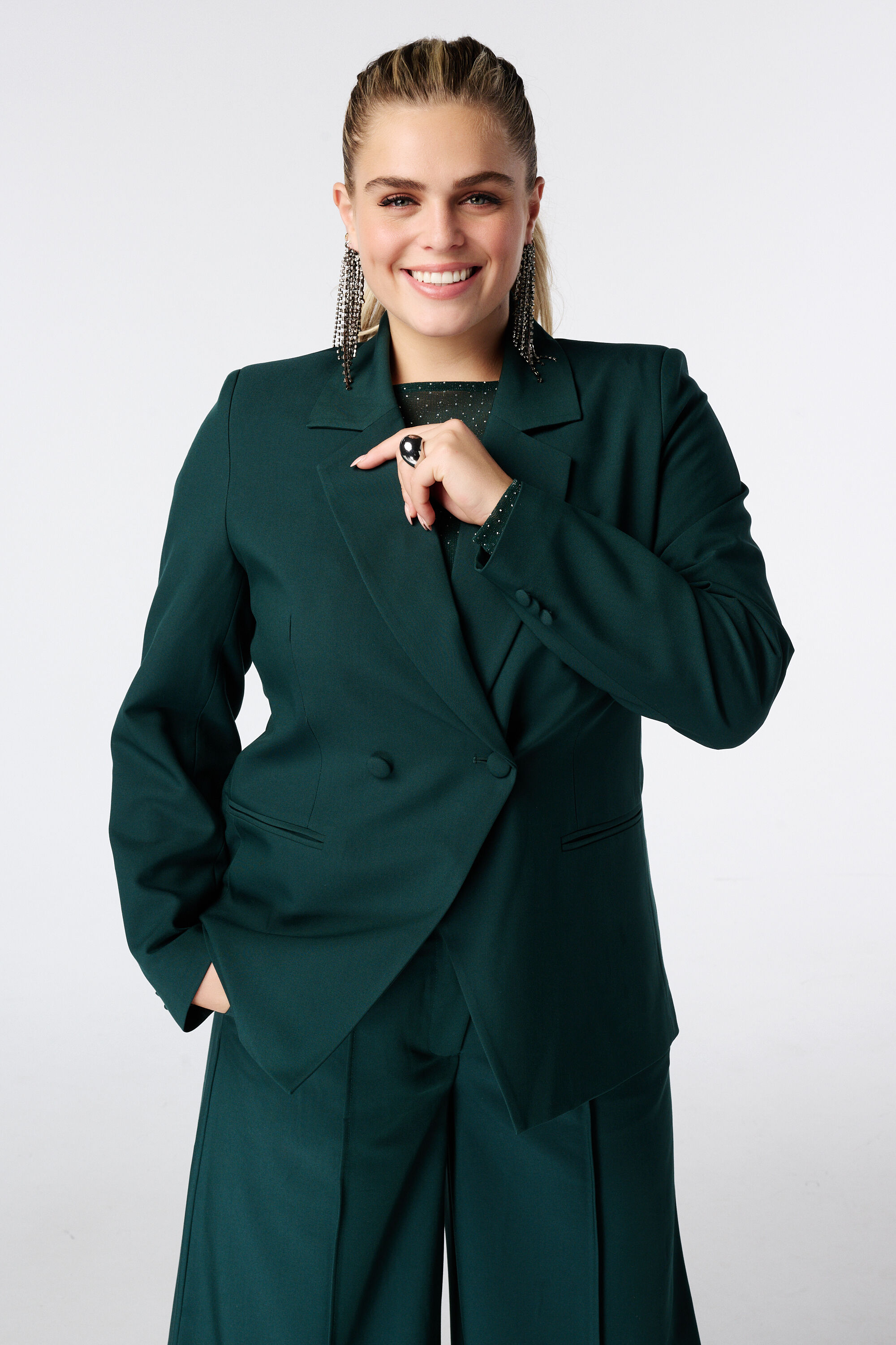 Blazer &agrave; double boutonnage