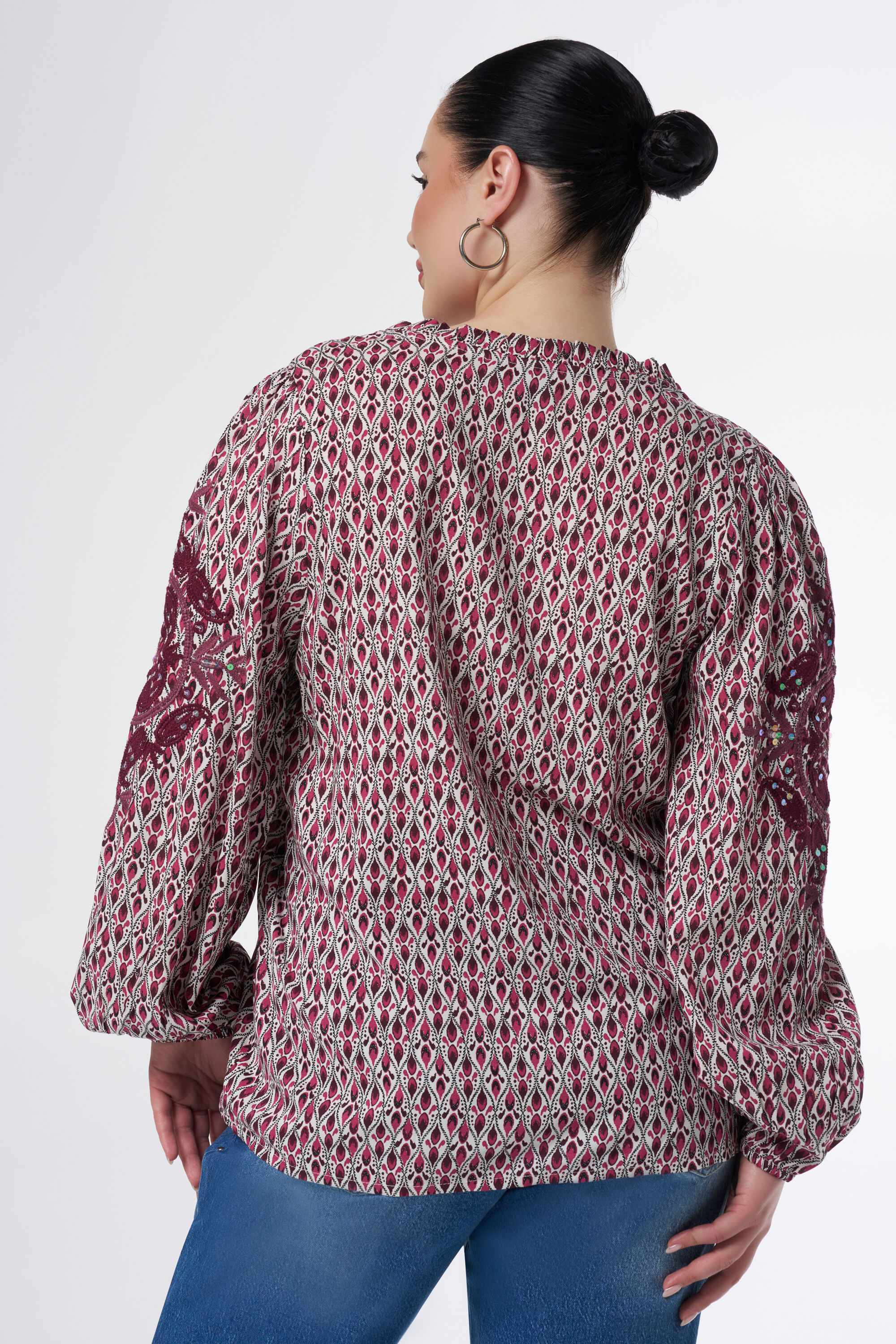 Chemisier avec broderie  image number 3