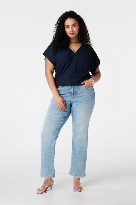 Jean Miss Jeans Premium NY Taille 7 Femme – Stretch, Jambe Droite, Neuf