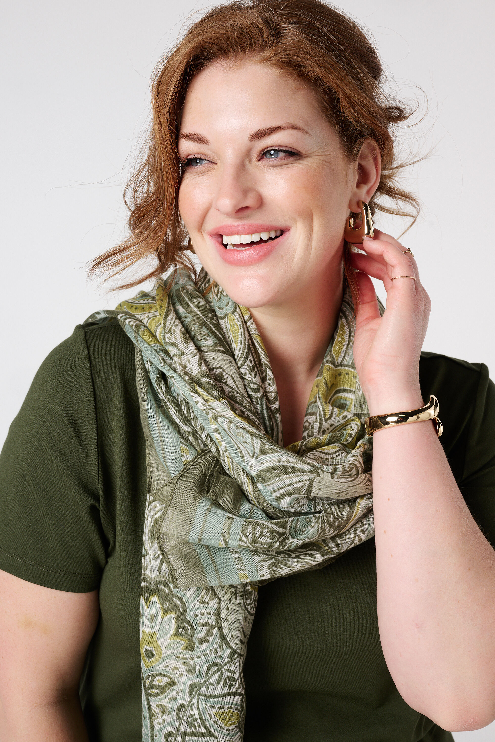 &Eacute;charpe avec imprim&eacute; cachemire image number 2