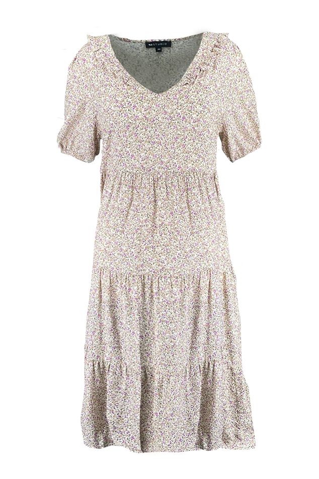 Robe coupe trapèze à imprimé  image number 2