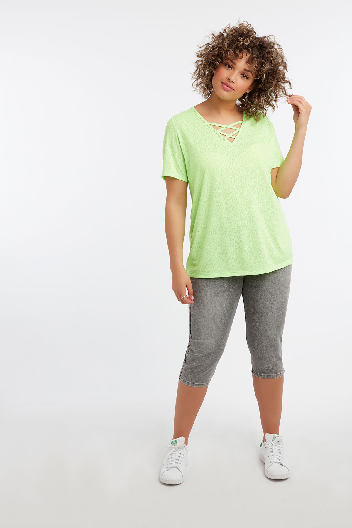 Femmes Jean jegging court MS Mode