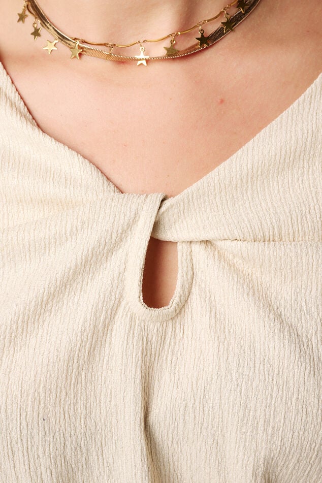 Haut avec imprimé métallisé image number 6