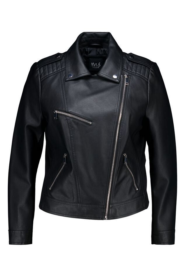 Veste style motard en similicuir image number 0