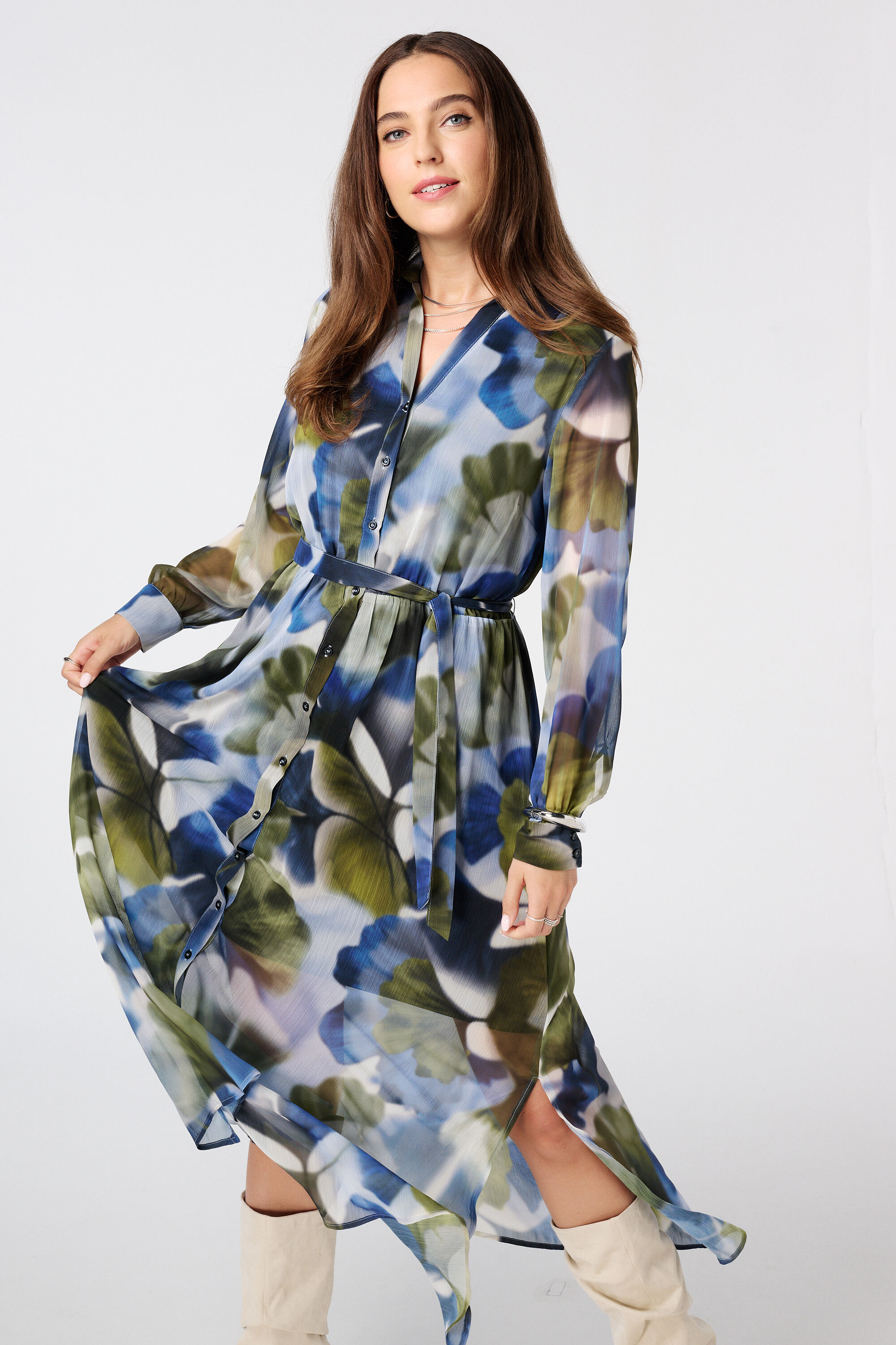 Longue robe imprim&eacute;e image number 5