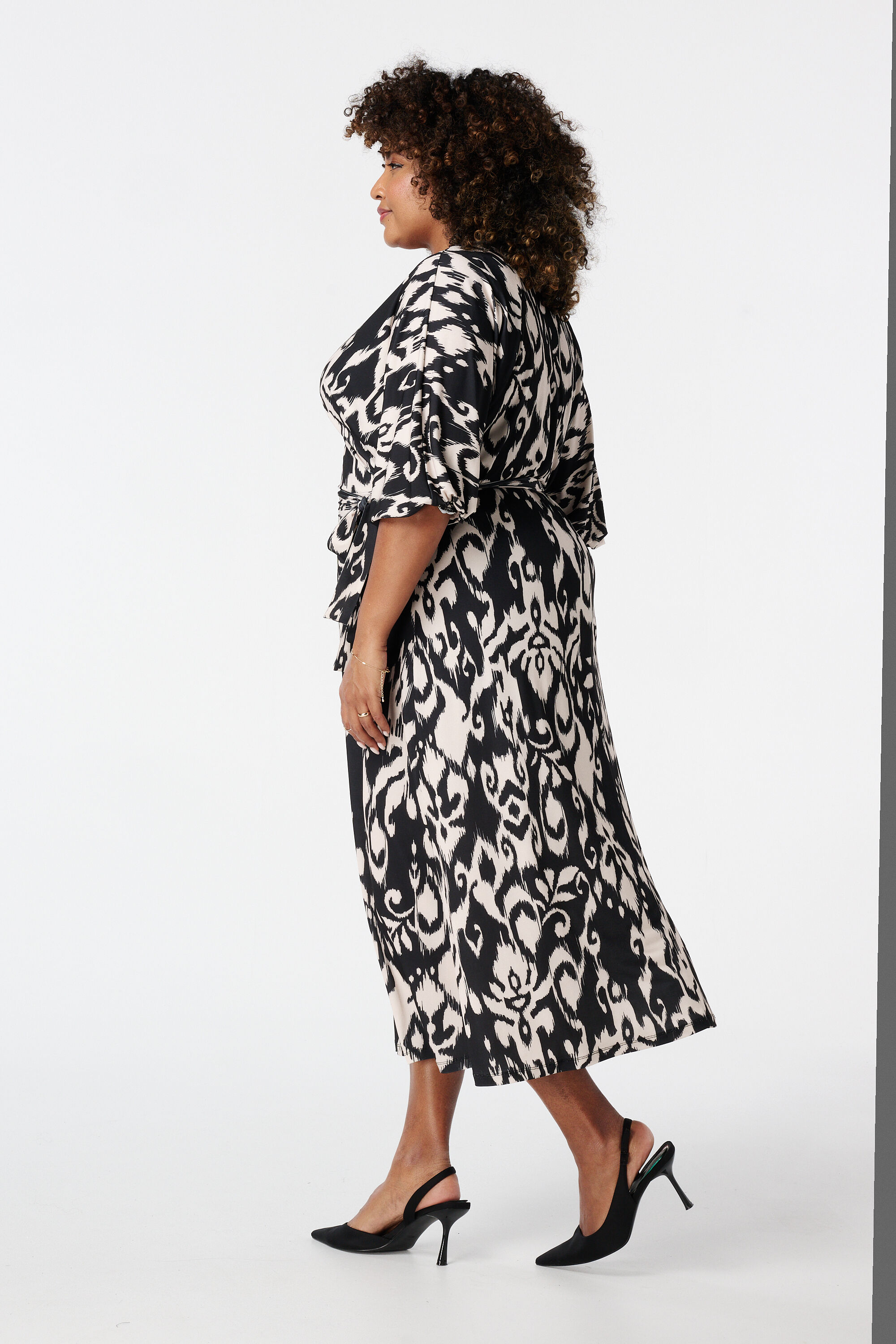 Robe portefeuille &agrave; imprim&eacute; image number 3