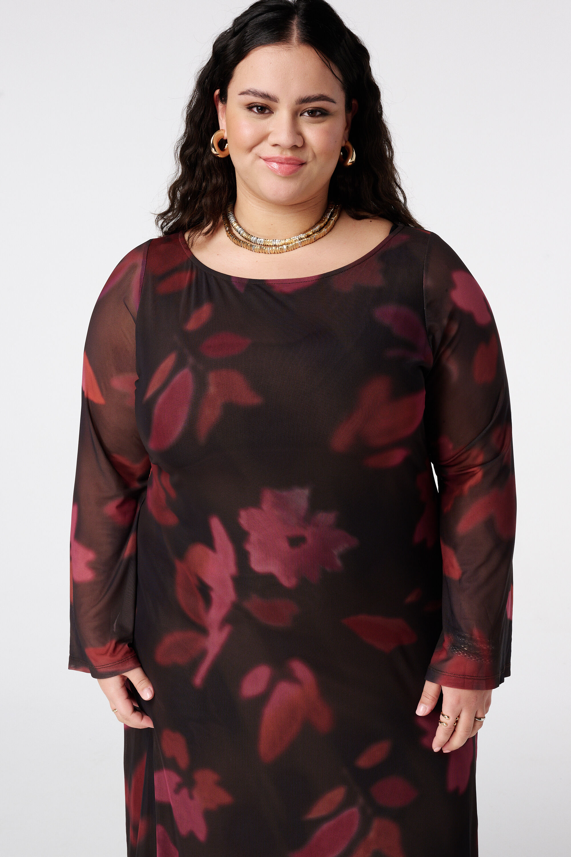 Robe maxi en mesh image number 5