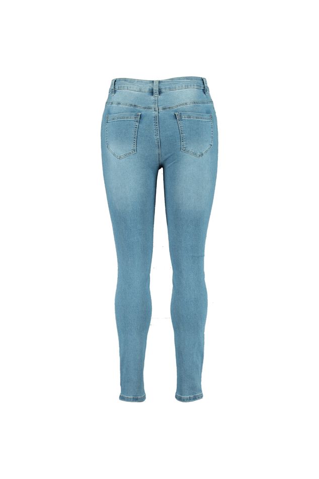 Skinny leg high waist CHERRY jeans image number 2