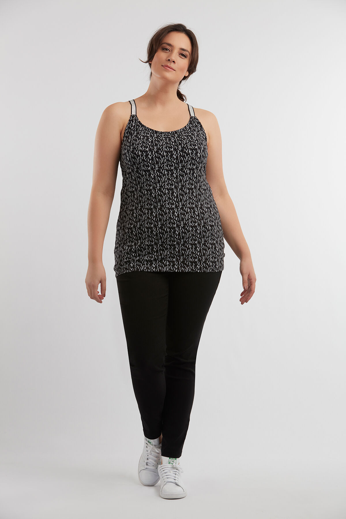 Haut sans manches avec bretelles crois&eacute;es image number 3