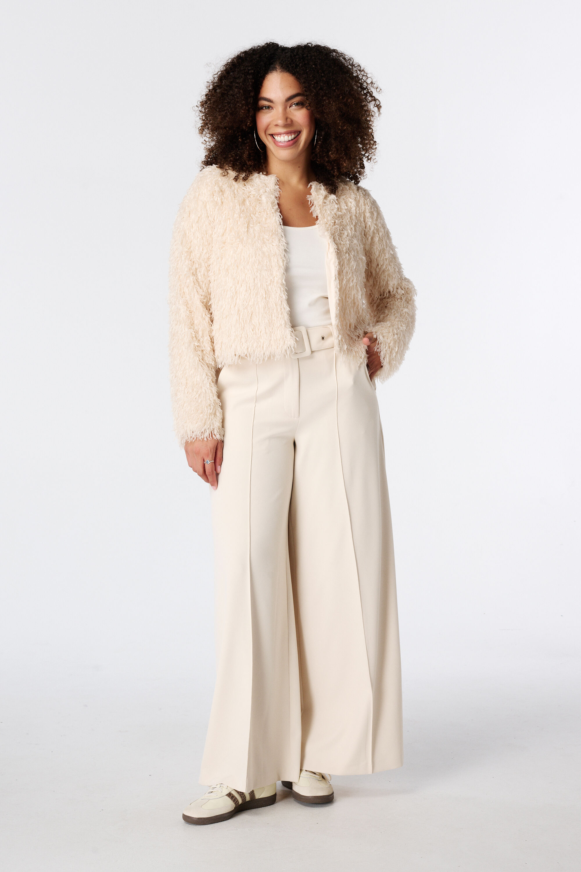 Pantalon large avec ceinture