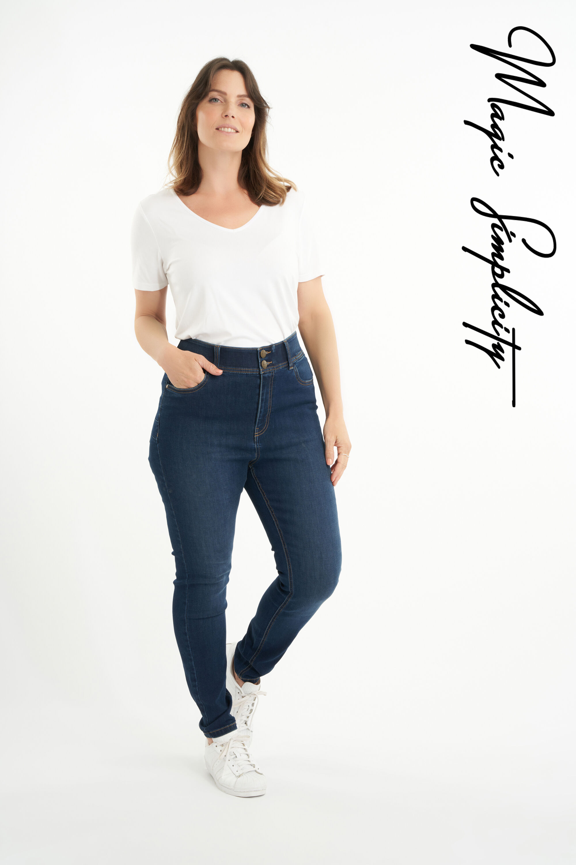 Femmes Jeans skinny moulant SCULPTS Stonewash Denim MS Mode