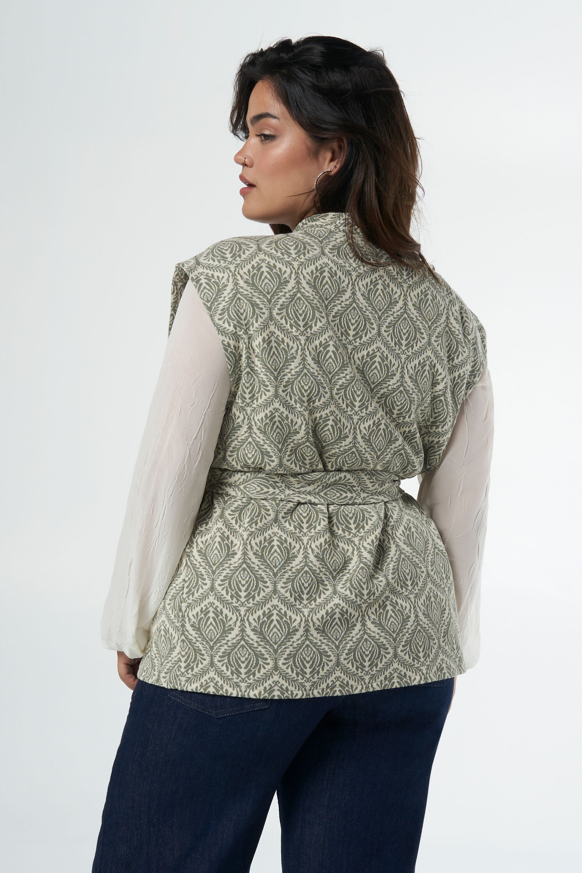 Gilet avec ceinture femme on sale