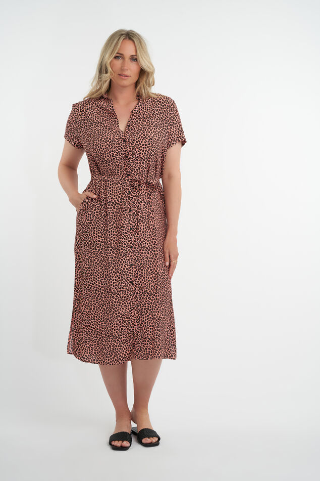Robe longue avec ceinture à nouer image number 6