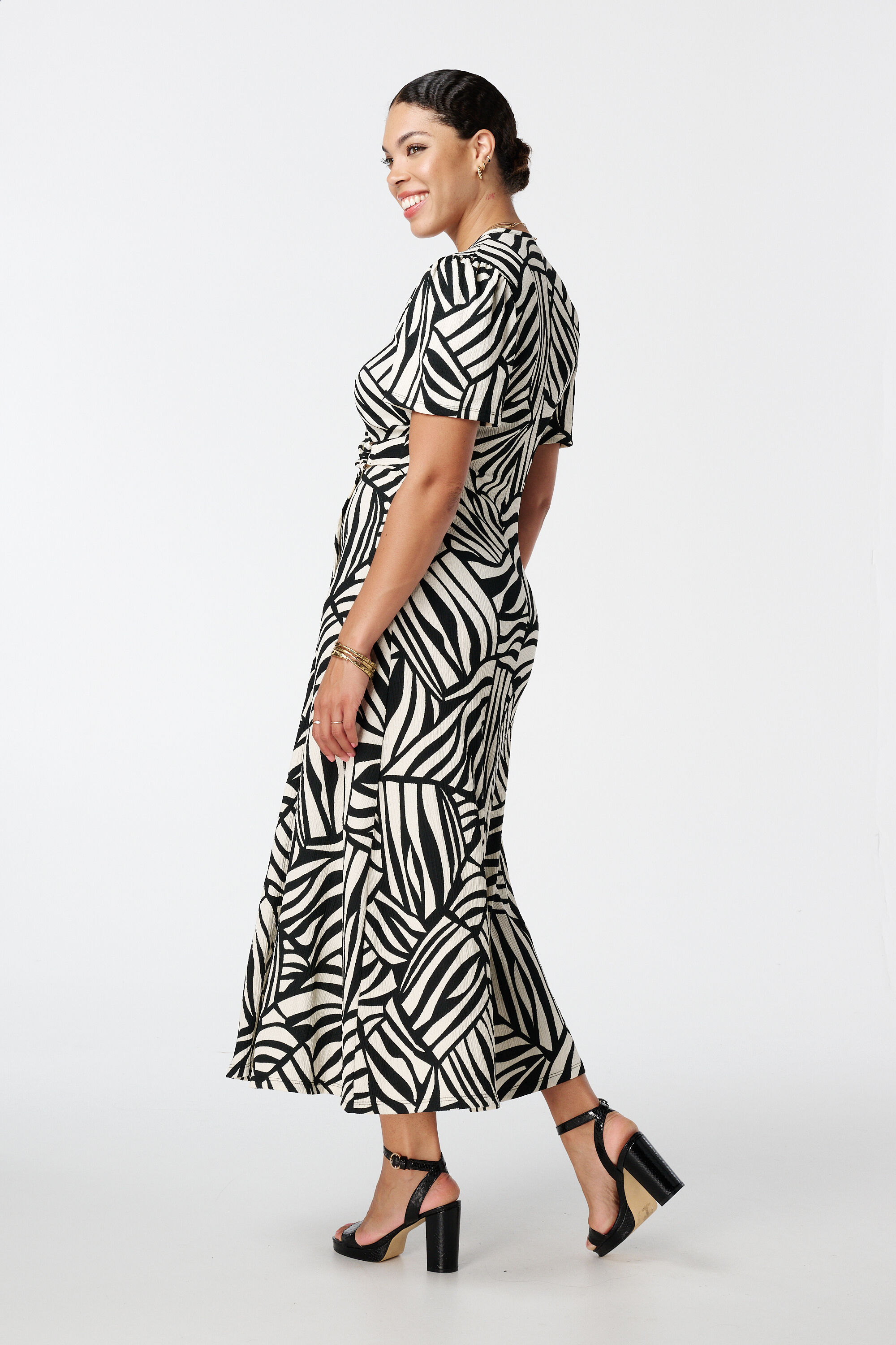 Robe portefeuille &agrave; imprim&eacute; image number 3