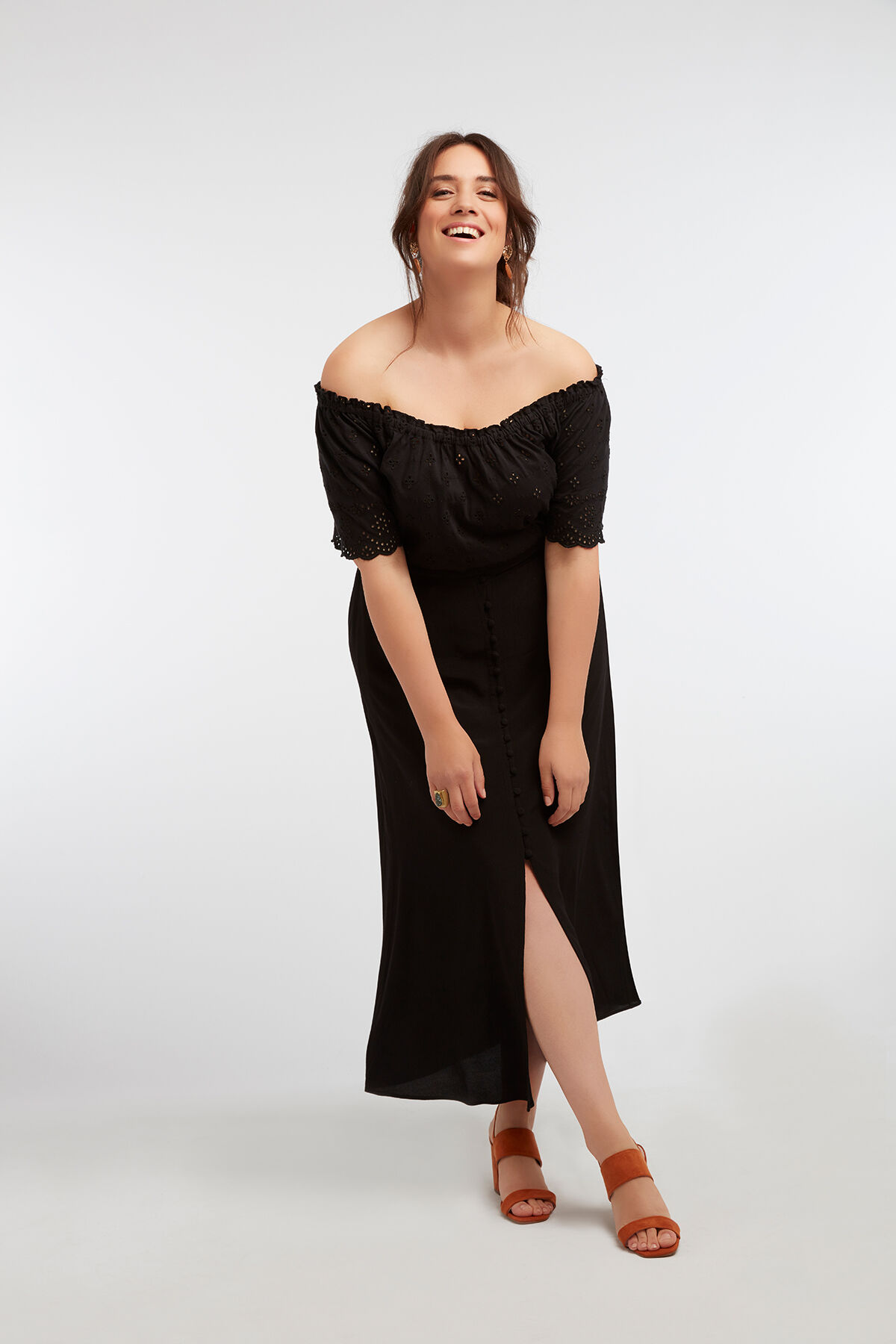 Jupe longue avec boutons image number 3