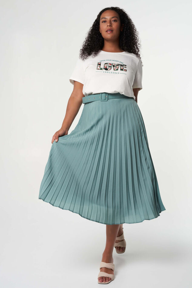 Jupe midi plissée image number 0