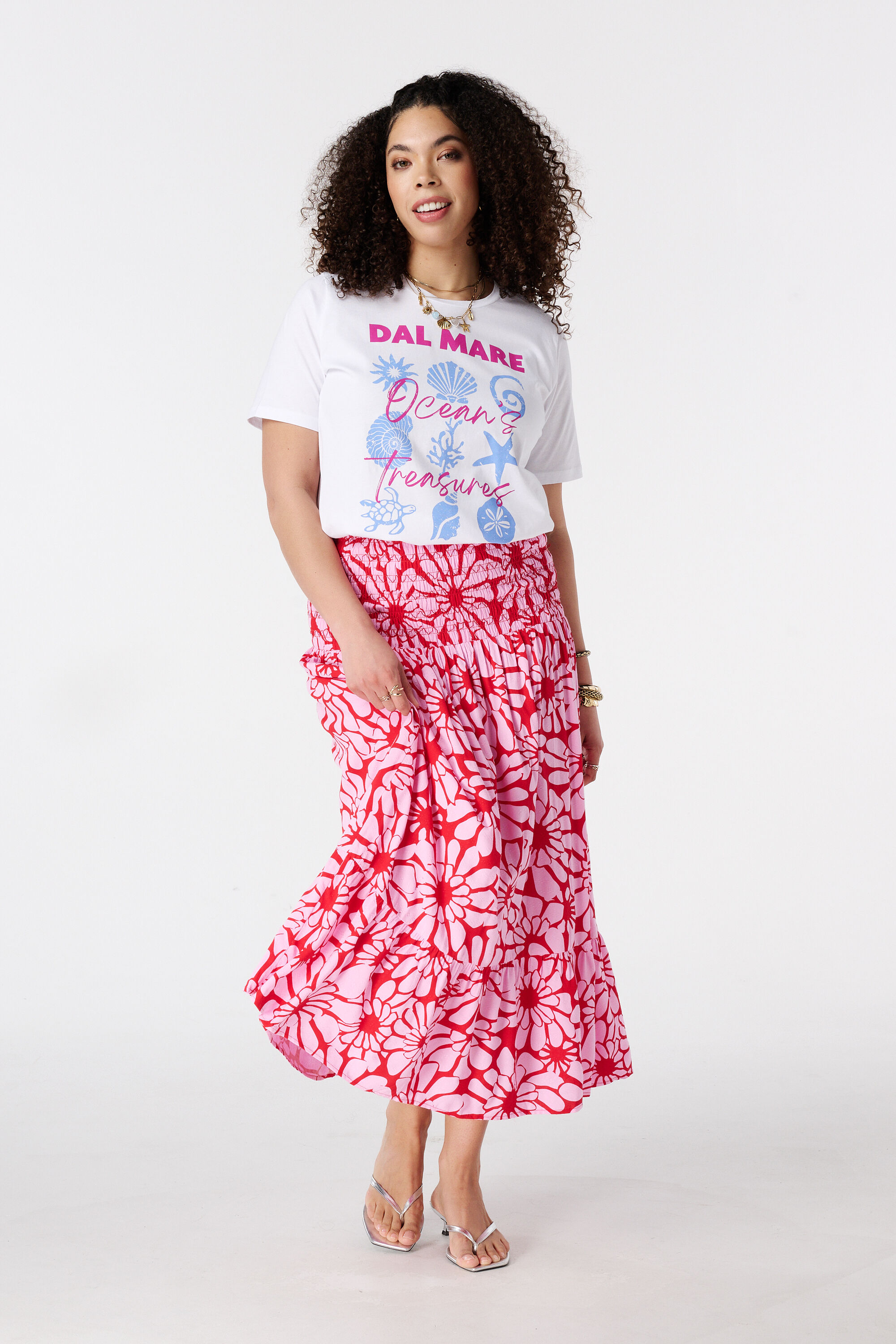 Jupe maxi avec imprim&eacute;