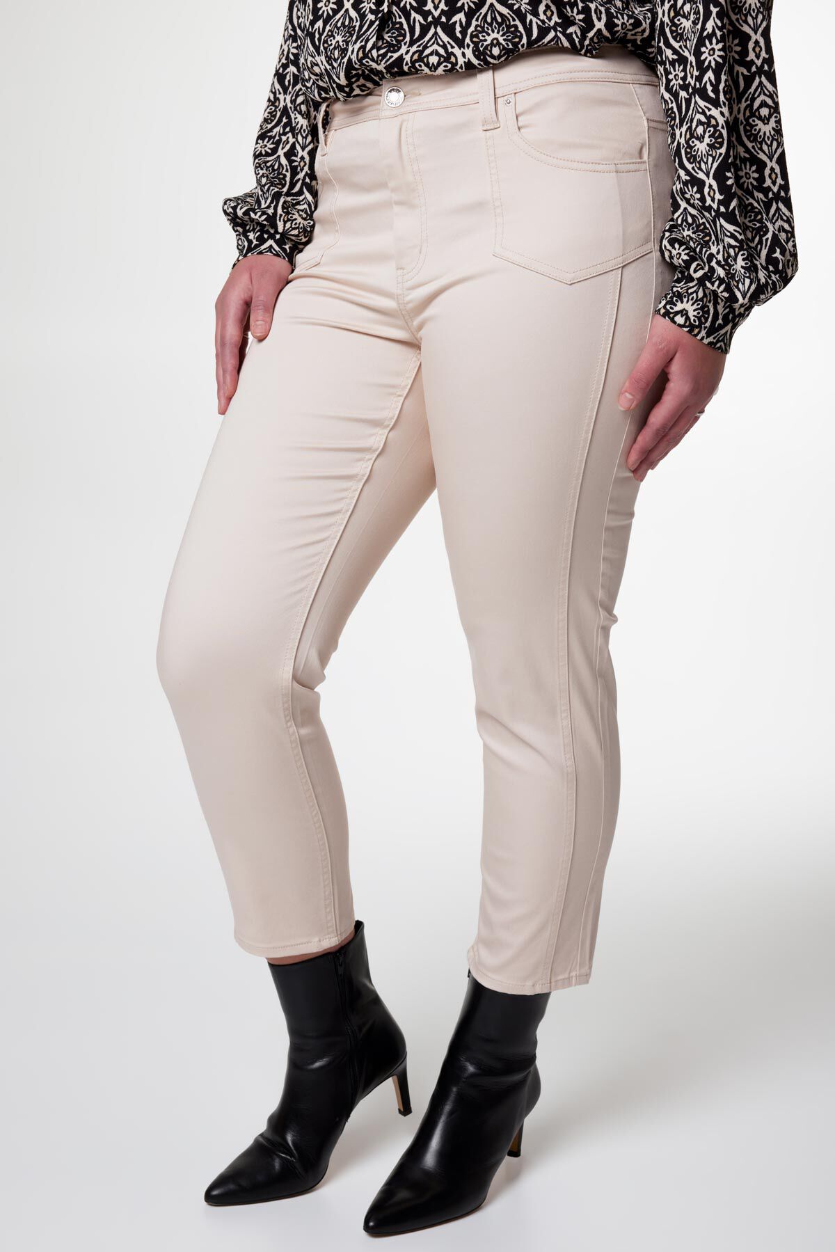 Pantalon slim sale cropped