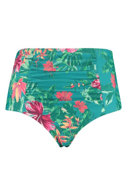 Bas de bikini taille haute avec imprimé