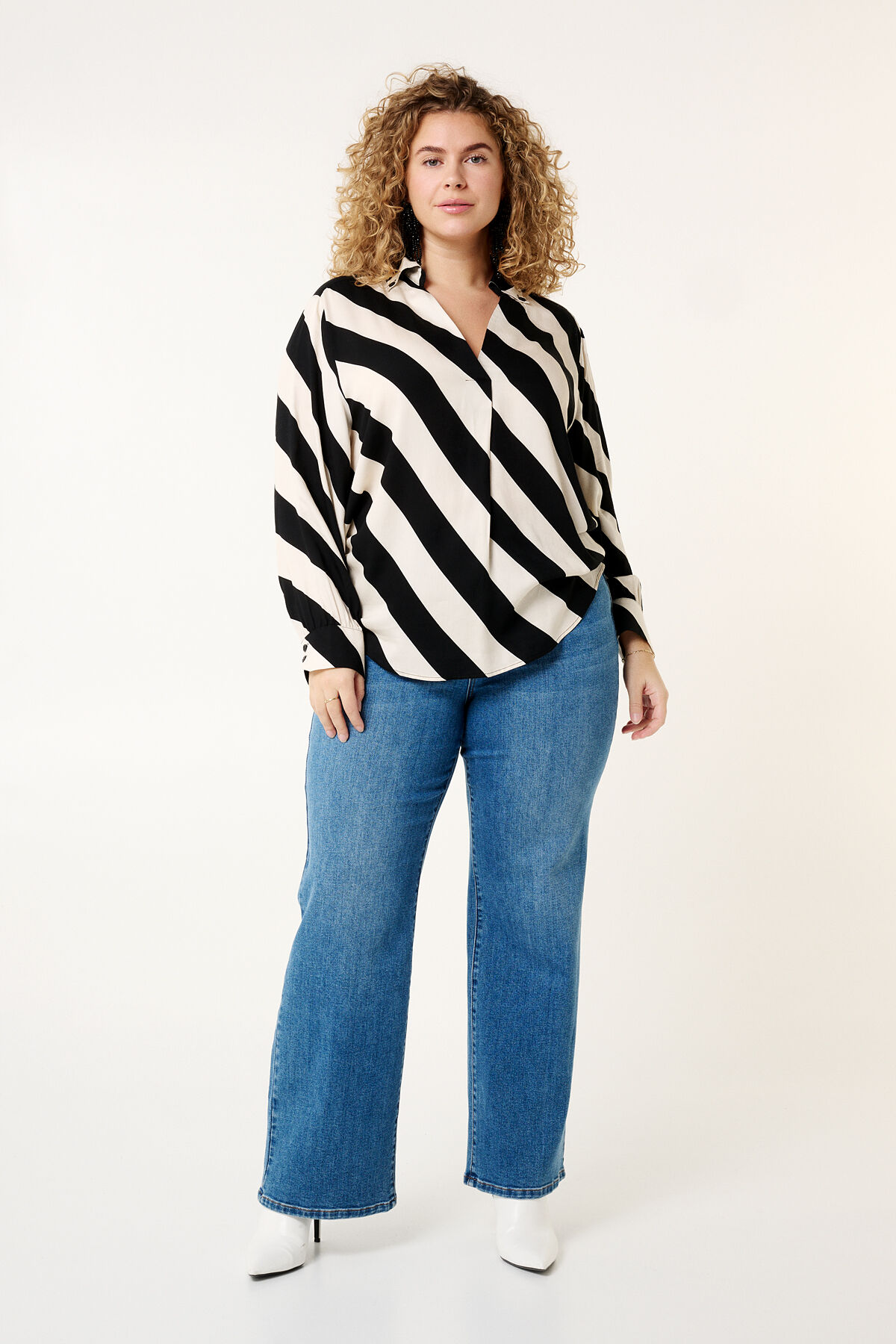 Chemisier &agrave; rayures image number 6