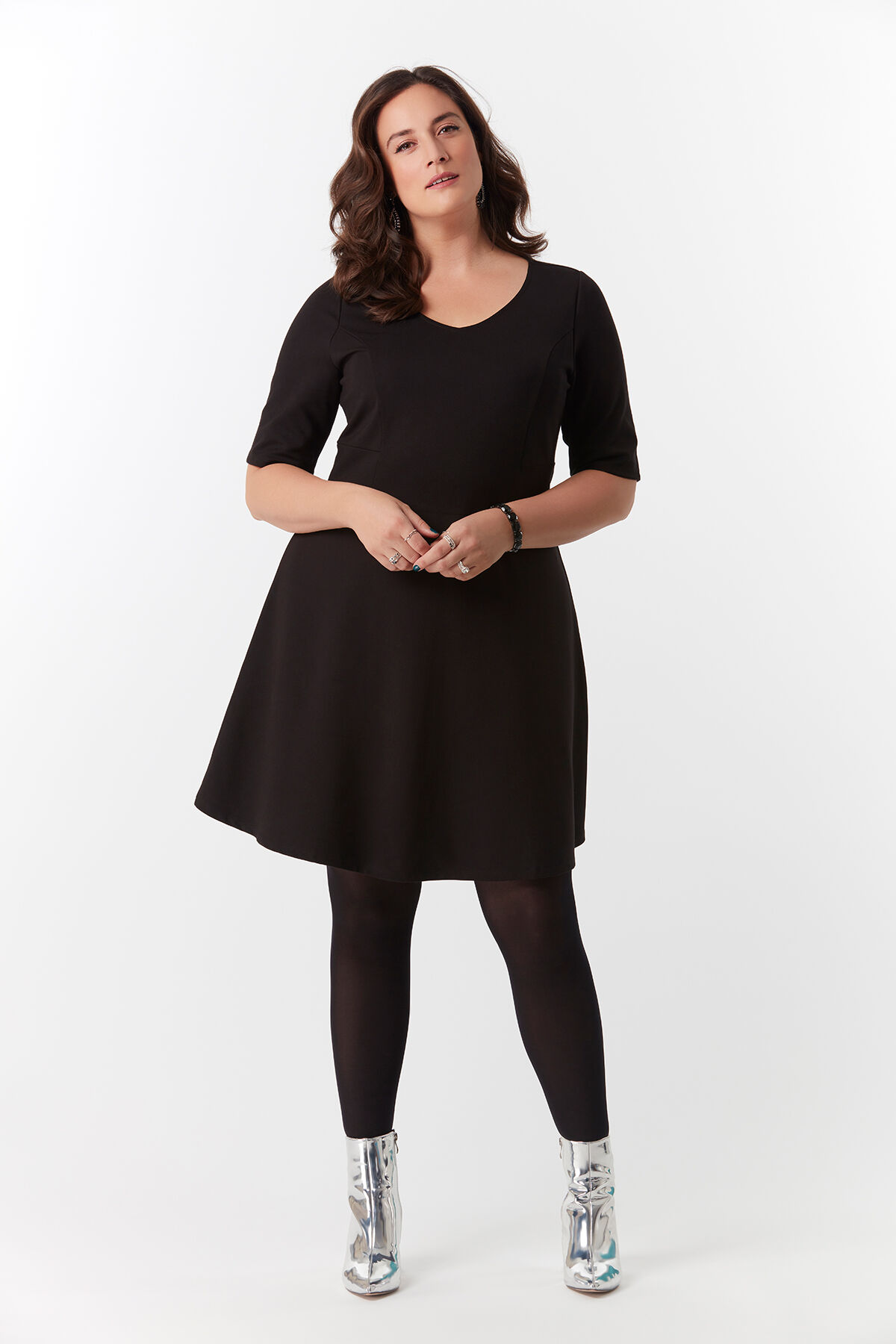 Robe en maille point de Rome  image number 3