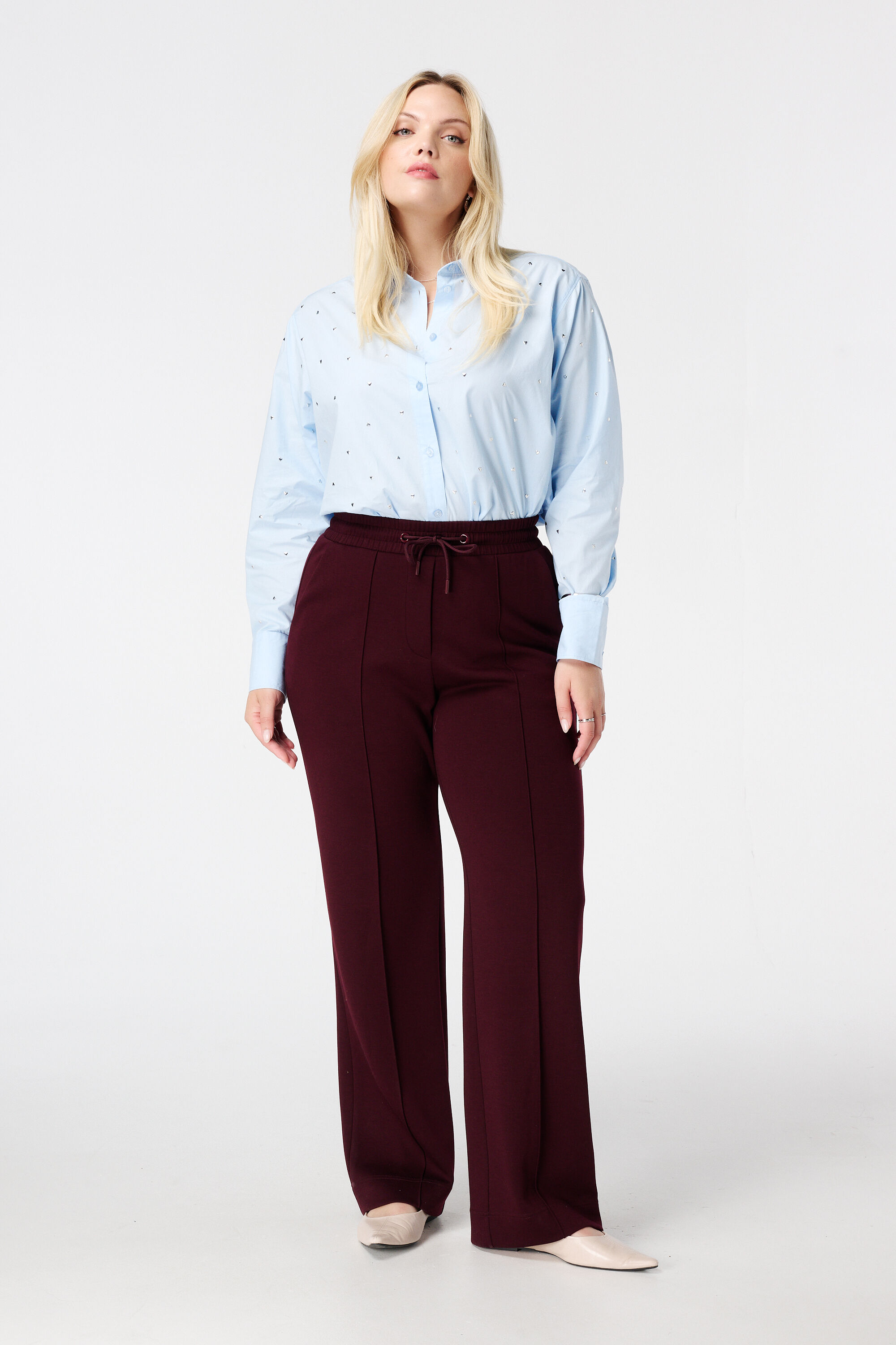 Pantalon avec coutures en panneaux image number 6