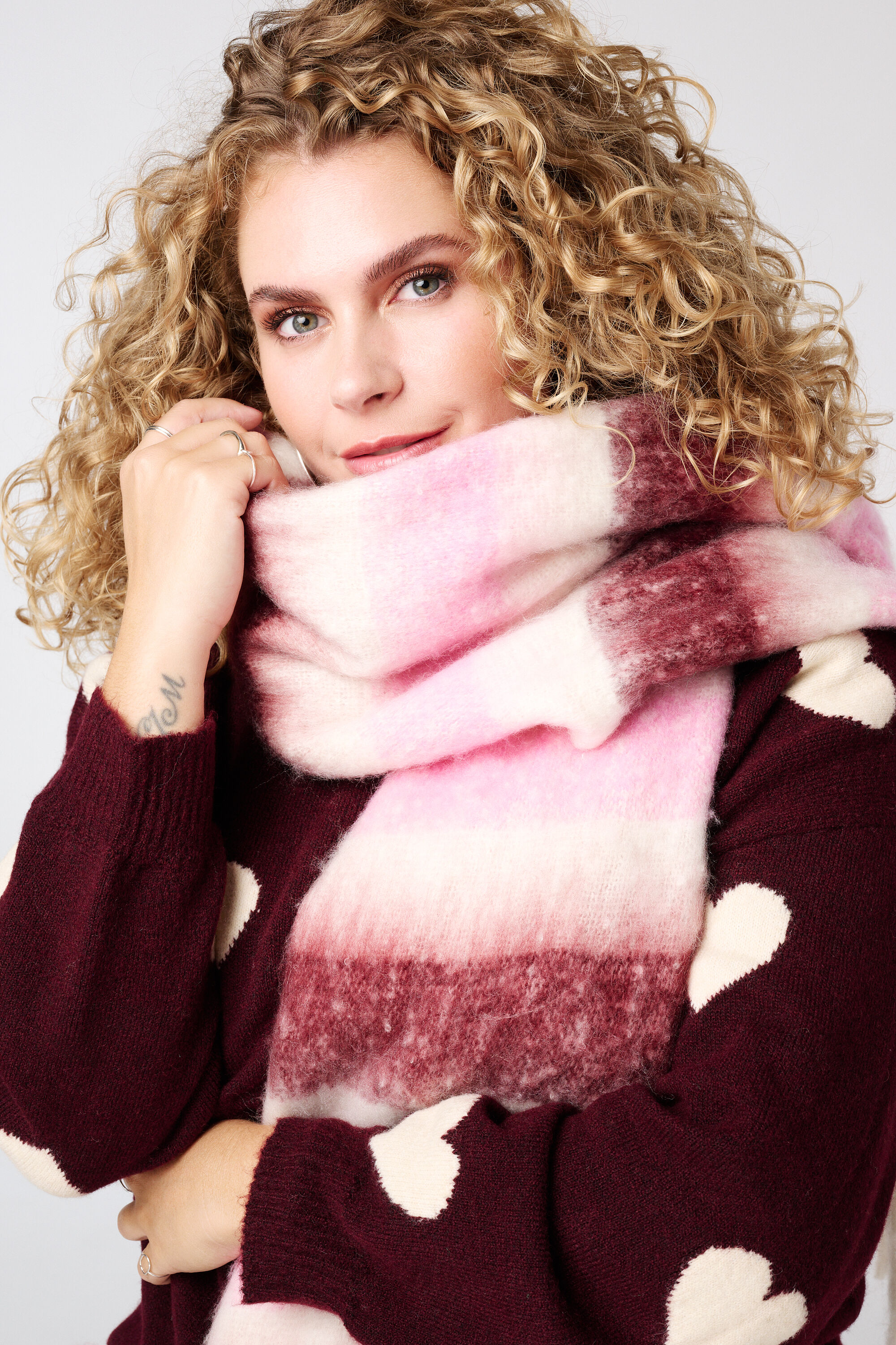 &Eacute;charpe d'hiver douce avec imprim&eacute; image number 2